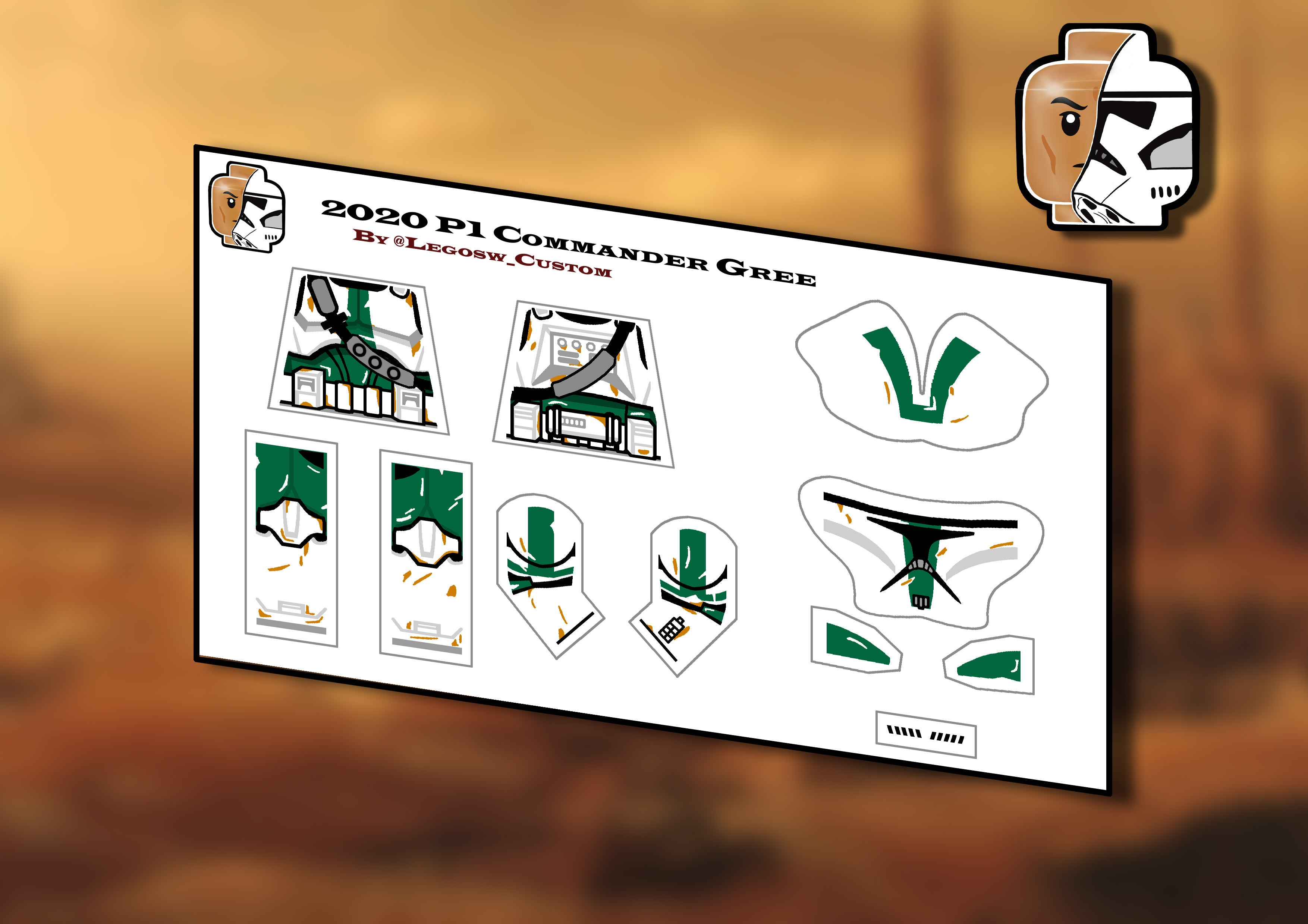 Commander Gree Custom Phase 1 Commander Gree (Geonosis Collection) ā LSW Custom Shop