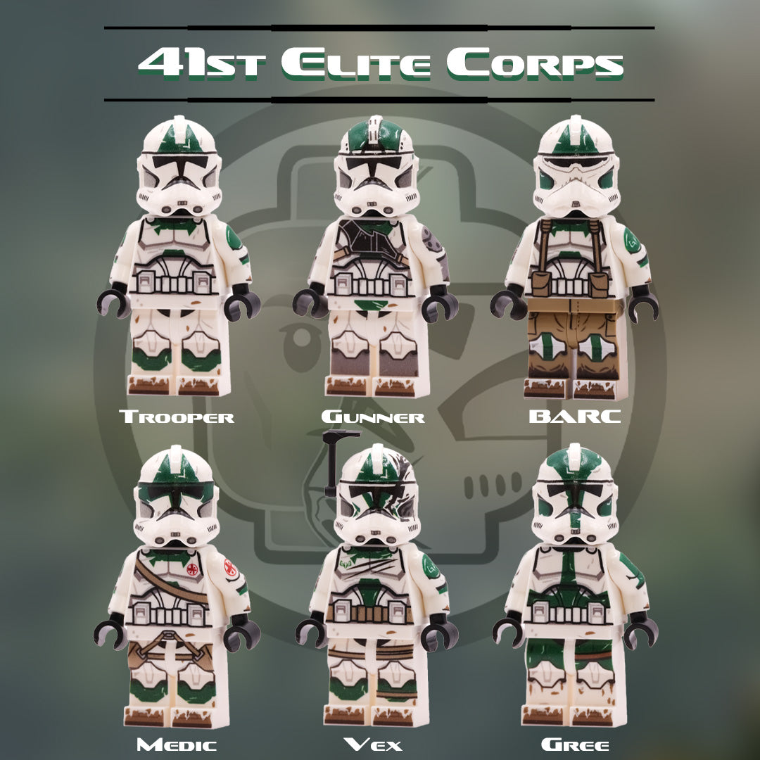 UV Printed 41st Elite Corps PACK (6 minifigs) – LSW Custom Shop