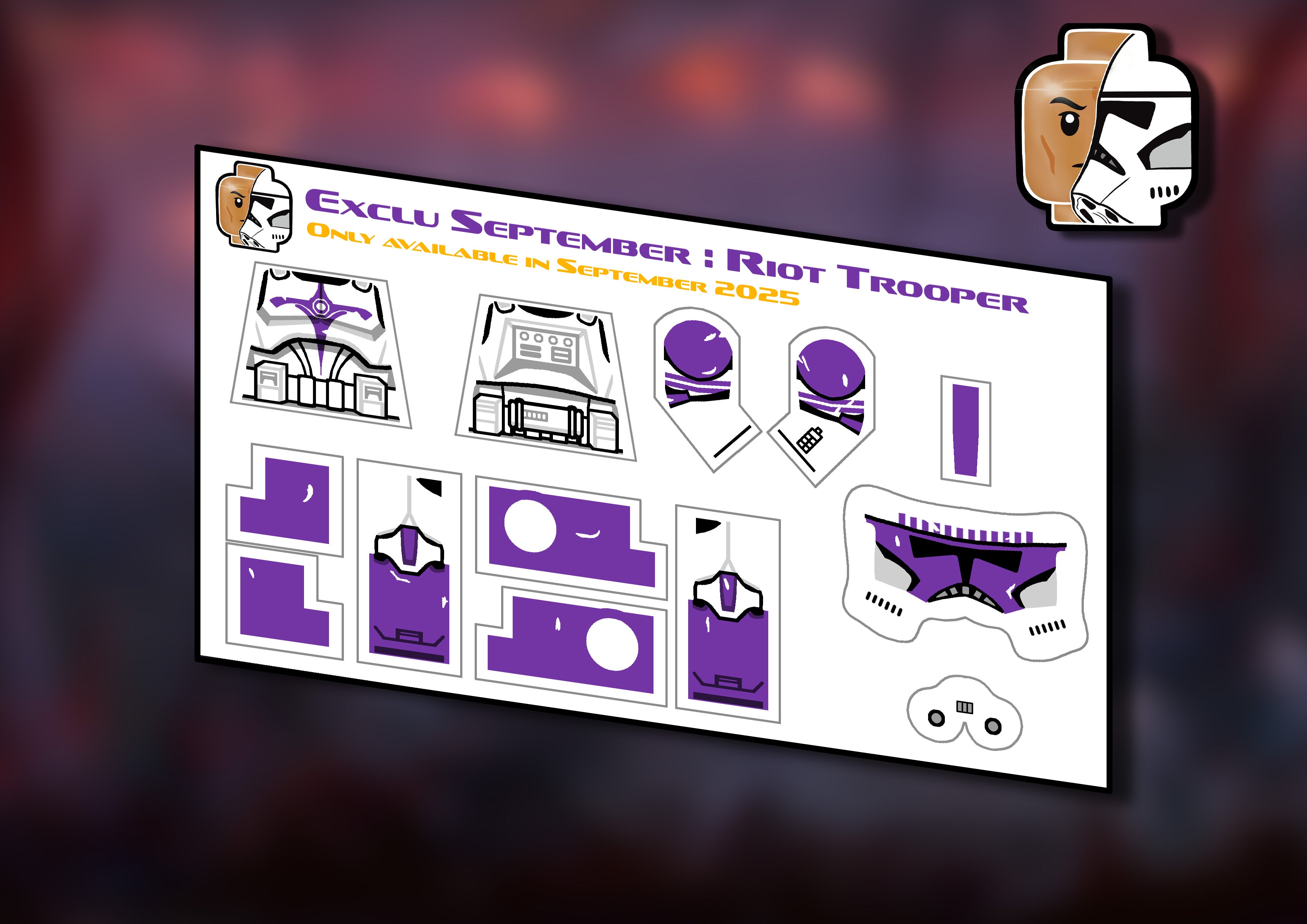 Purple Collection EXCLUSIVE Riot Trooper (September ONLY)