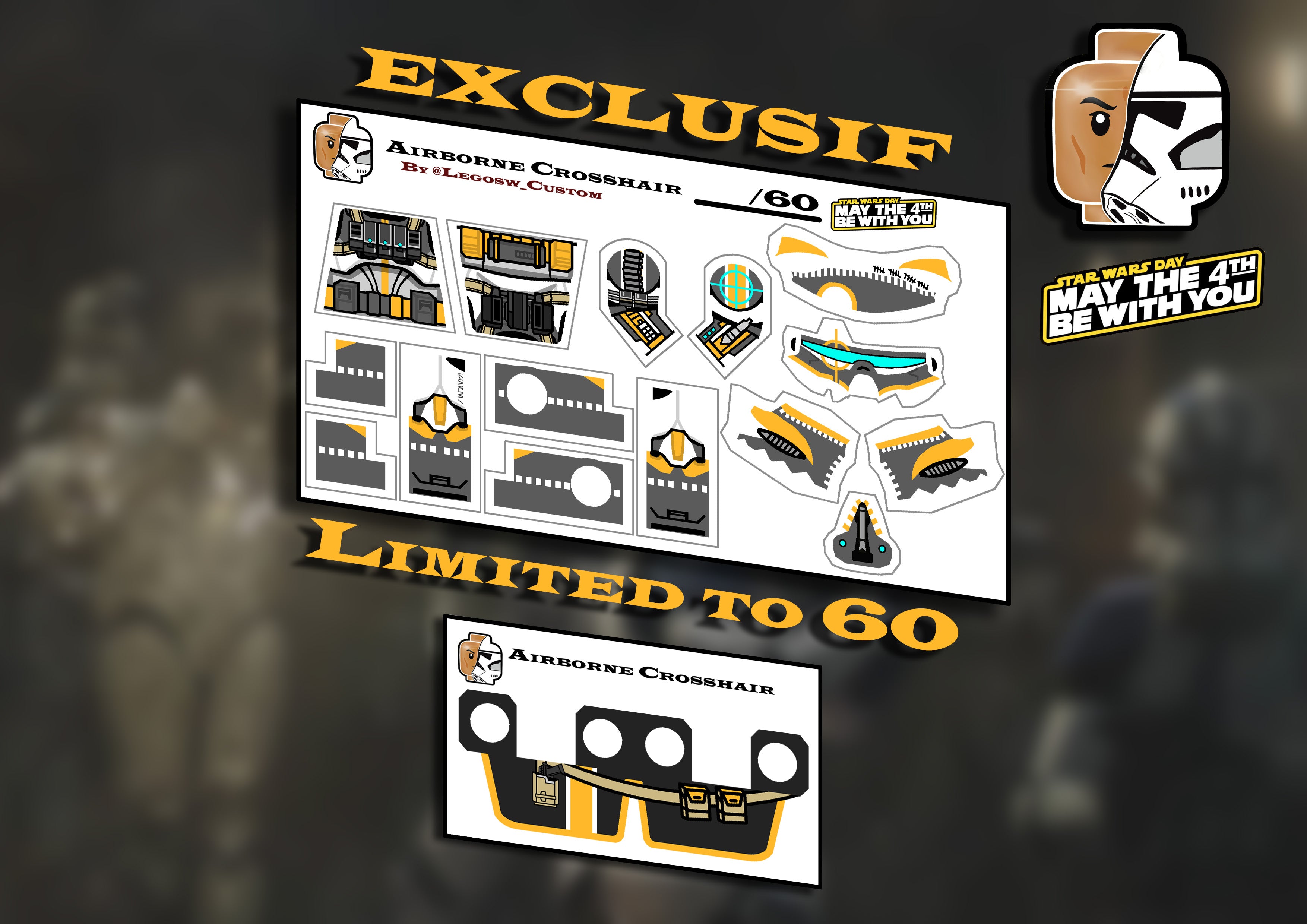 Custom Kama Airborn Crosshair May the 4th EXCLUSIVE + Kama – LSW Custom Shop
