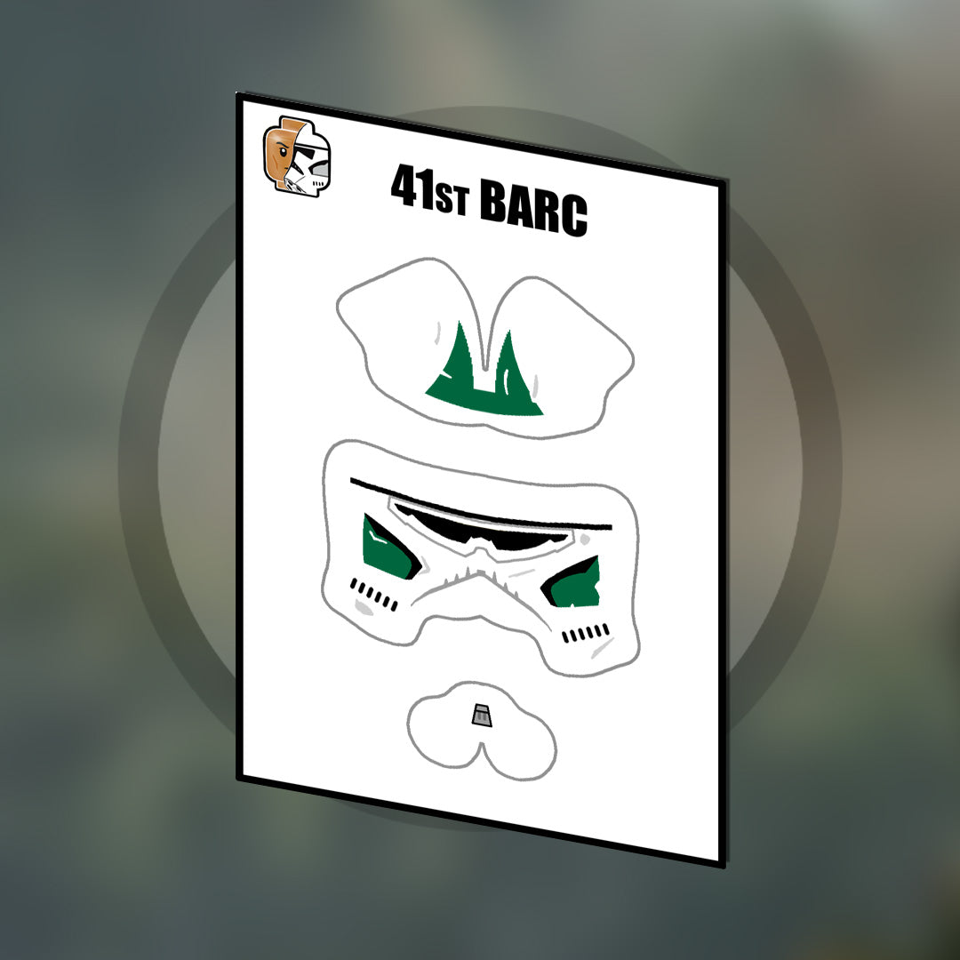 41st Helmet Decals (multiple variants)