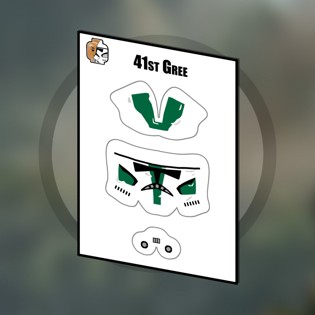 41st Helmet Decals (multiple variants)