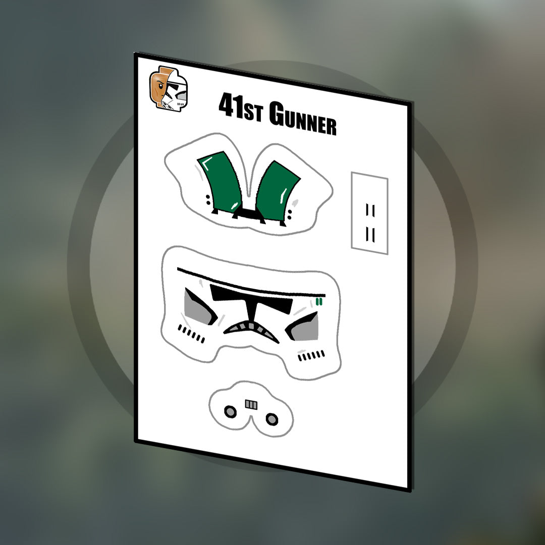 41st Helmet Decals (multiple variants)