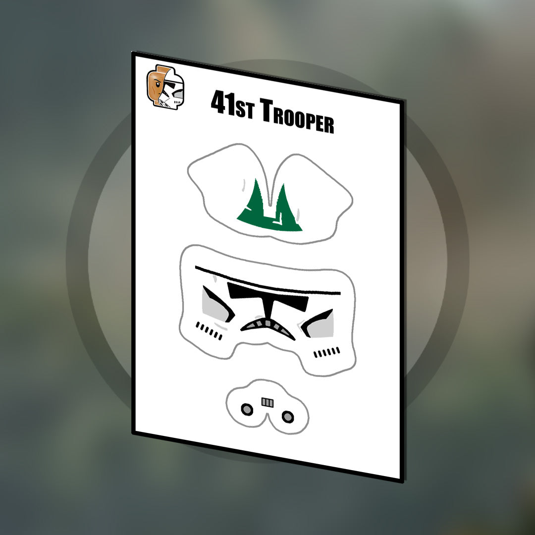 41st Helmet Decals (multiple variants)