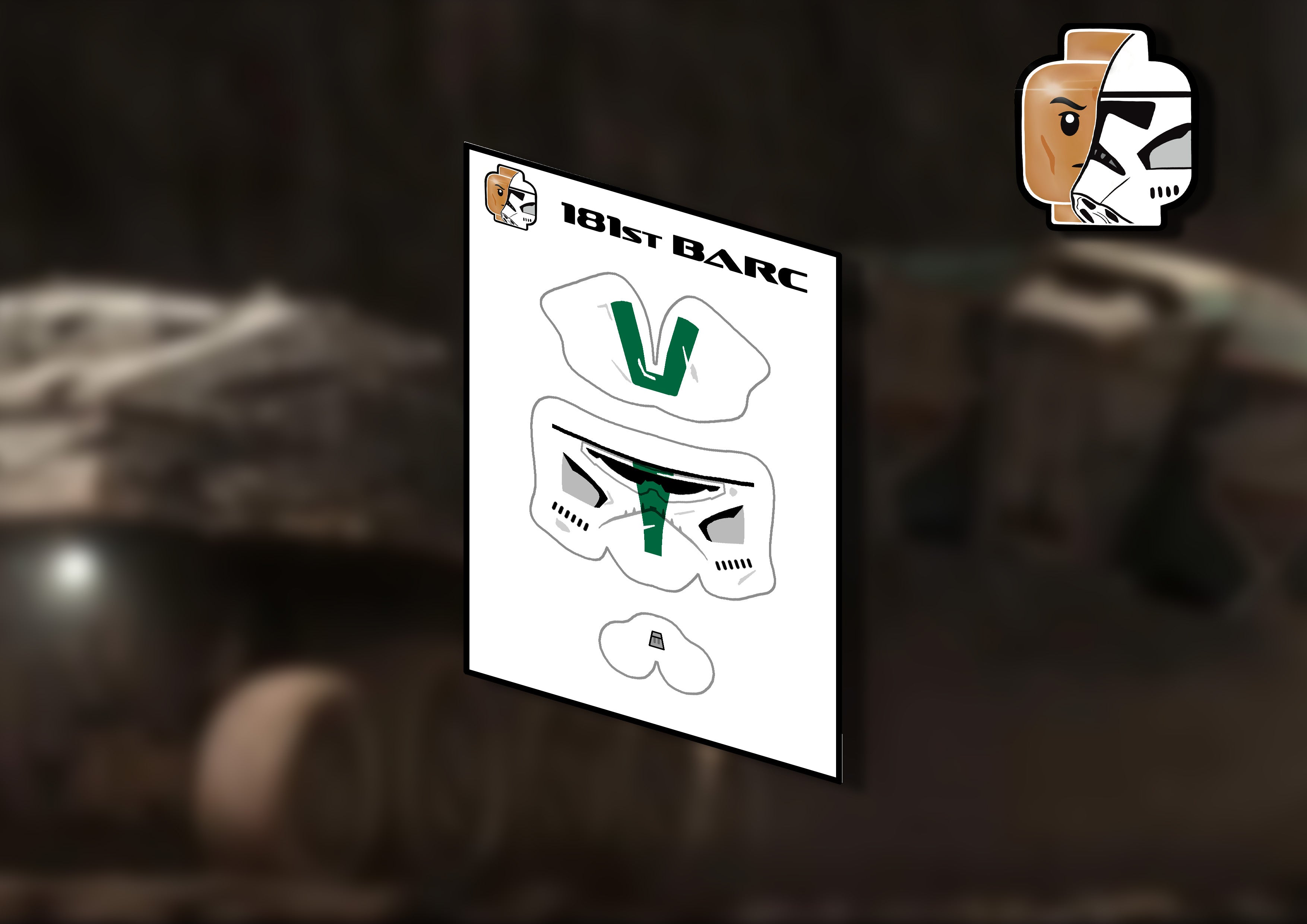 181st Helmet decals (multiple variants)