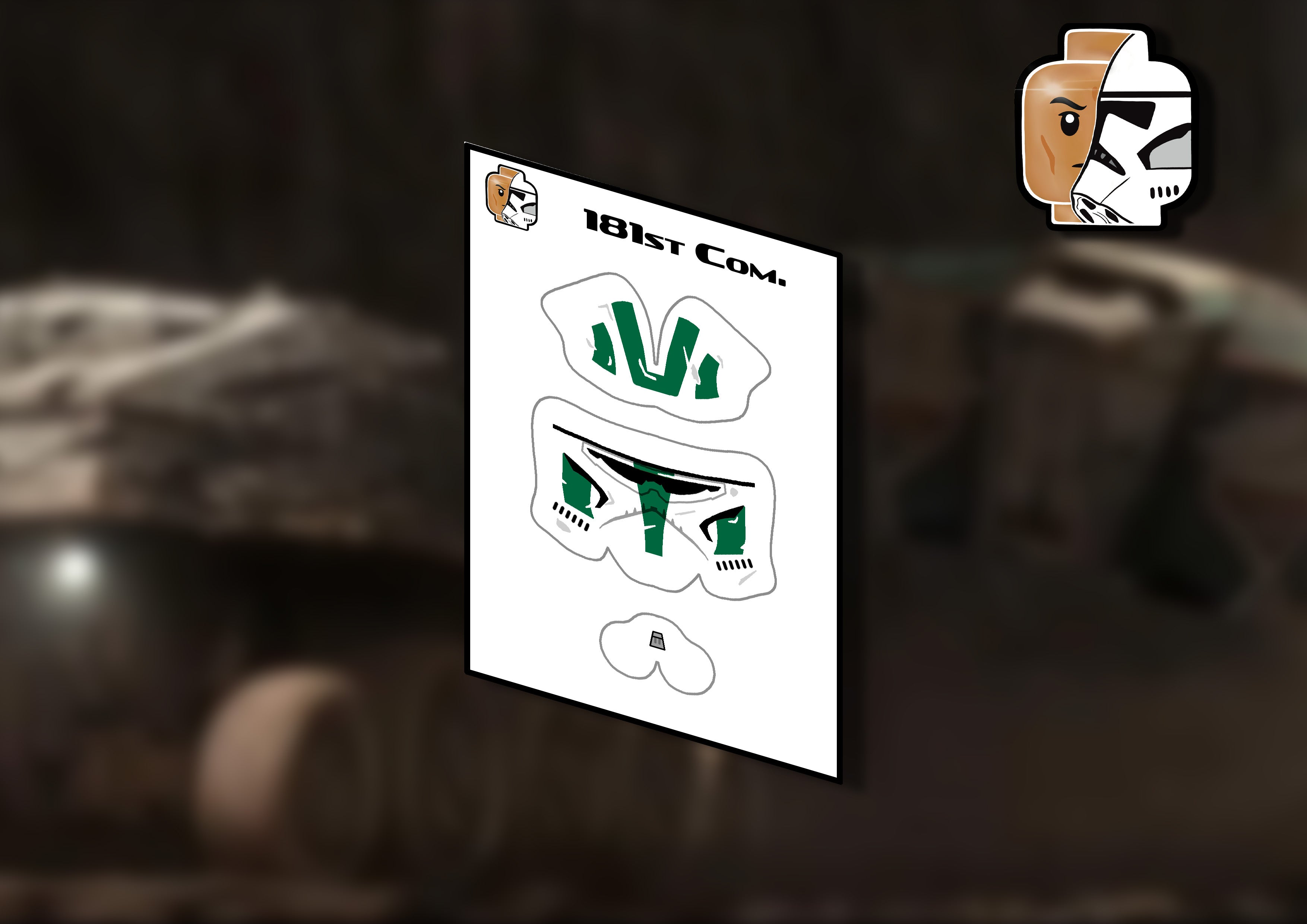 181st Helmet decals (multiple variants)