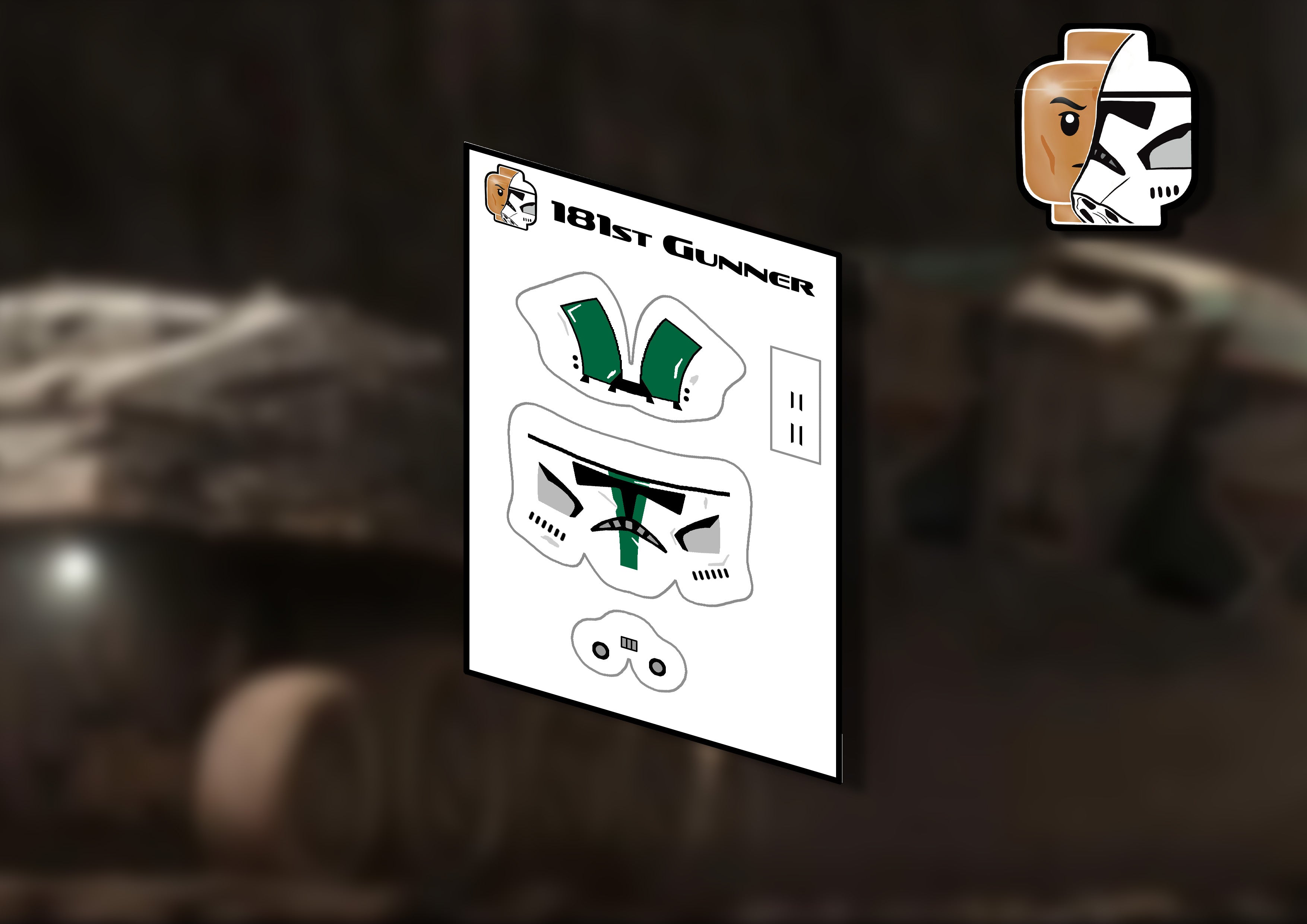 181st Helmet decals (multiple variants)