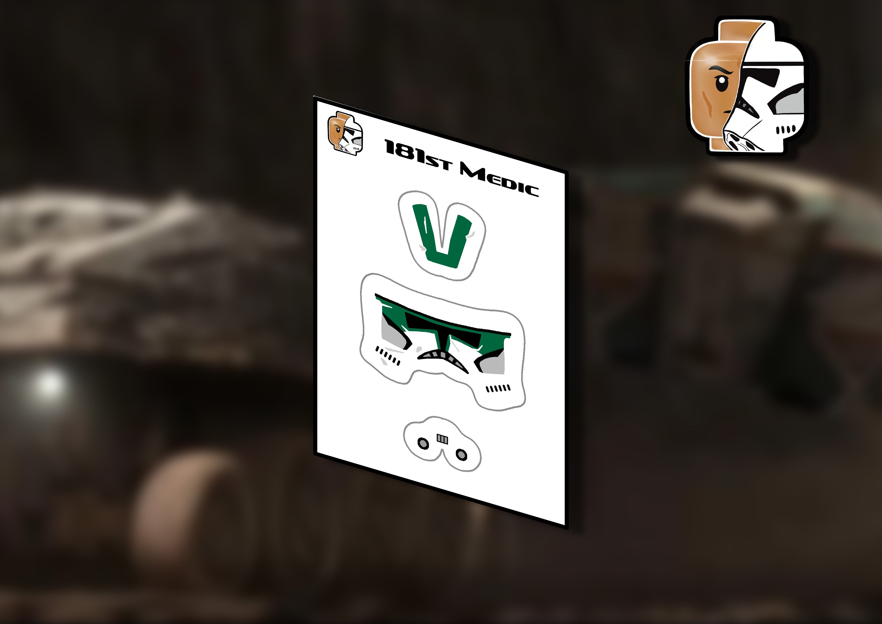 181st Helmet decals (multiple variants)