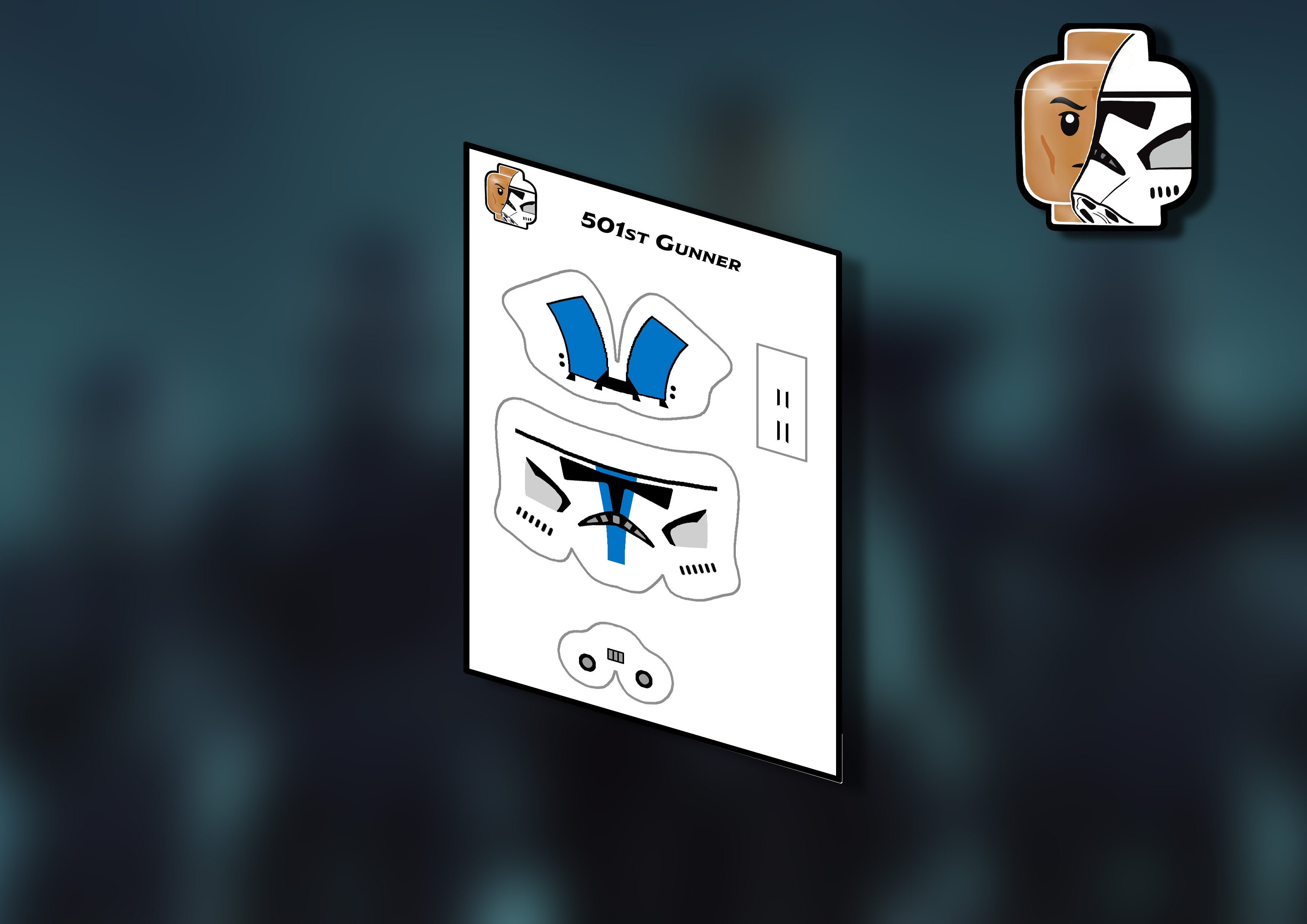 501st Helmet decals (multiple variants)
