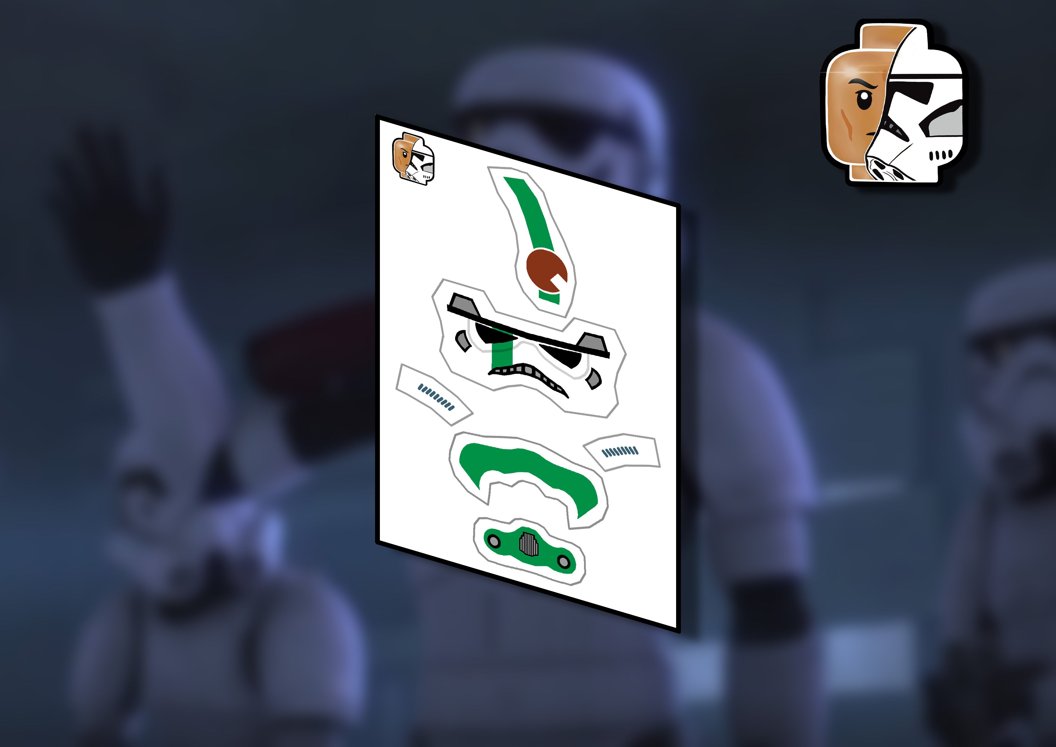 Helmet Dpw Lettering Stormtrooper helmet decal – LSW Custom Shop